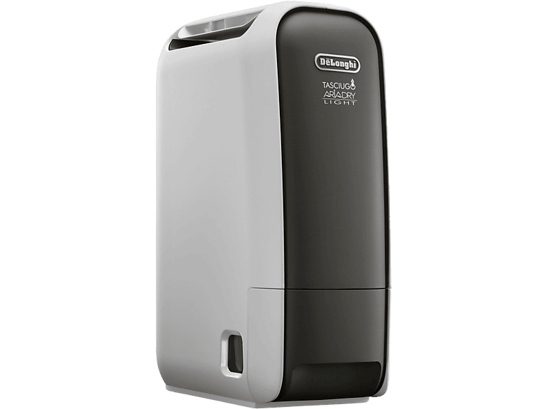 Deshumidificador - De'Longhi Tasciugo AriaDry Light DNS65, Extracción de 6 l/día, Depósito de 2.8 l, Superficie máxima 75 m³, Ionizador, Gris