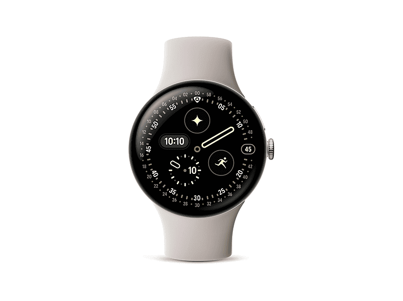 Smartwatch - GOOGLE Pixel Watch 4, S/L, Aluminio, Plata