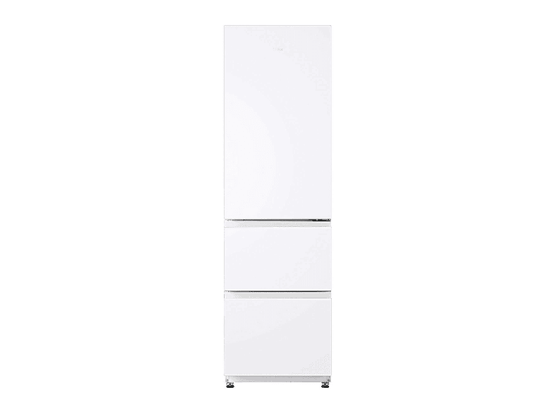 Frigorífico combi - HAIER HTR3518ENMW, Altura 1850 mm, Capacidad 303 l, Blanco