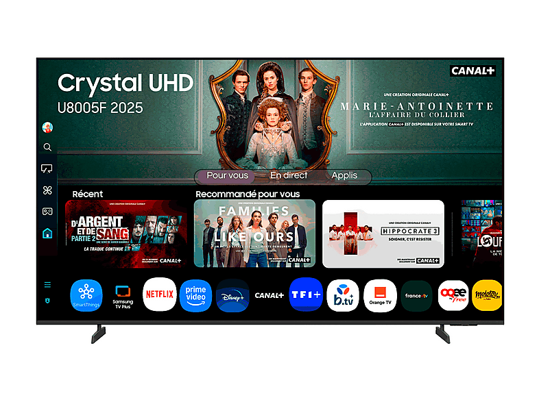 TV LED 50" - SAMSUNG TU50U8005FU, UHD 4K, 1, Smart TV, Negro