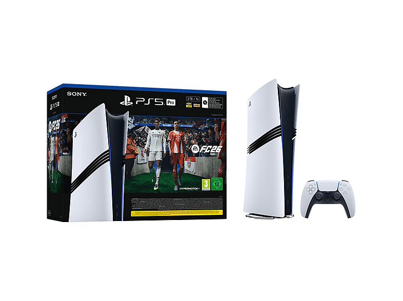 Consola PS5 - SONY PlayStation 5 Pro 2TB + Juego EA Sports FC 26 Digital, 2 TB, blanco