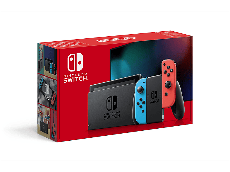 Consola Nintendo Switch - NINTENDO CONSOLA SWITCH AZUL/ROJO NEON, 32 GB, Azul