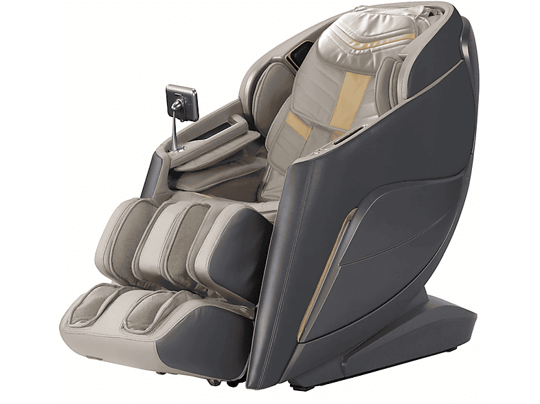 Sillón de masaje - KOMODER VELETA II, Masaje de cuerpo completo, Función calor, Peso máximo 140 kg, Gris - Beige