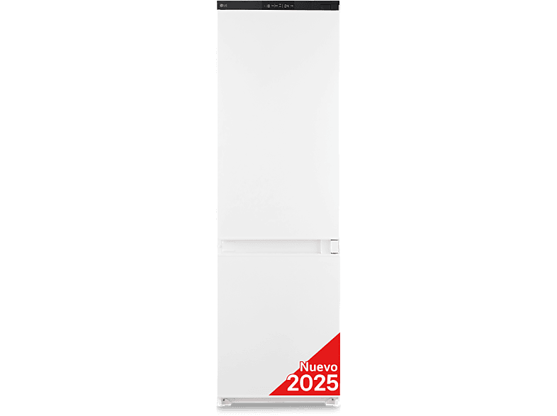 Frigorífico combi integrable - LG GTFN256SET, No Frost, 177 cm, 233 l, Metal Fresh, Sin panelar