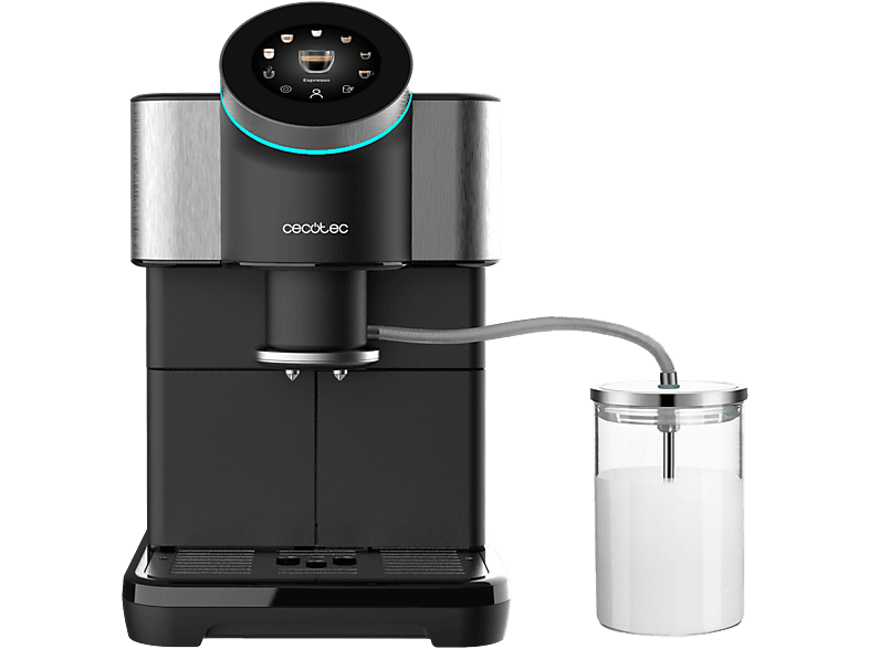 Cafetera superautomática - CECOTEC Cremmaet Spin, 19 bar, 1450 W, 600 ml, 2 tazas, Black